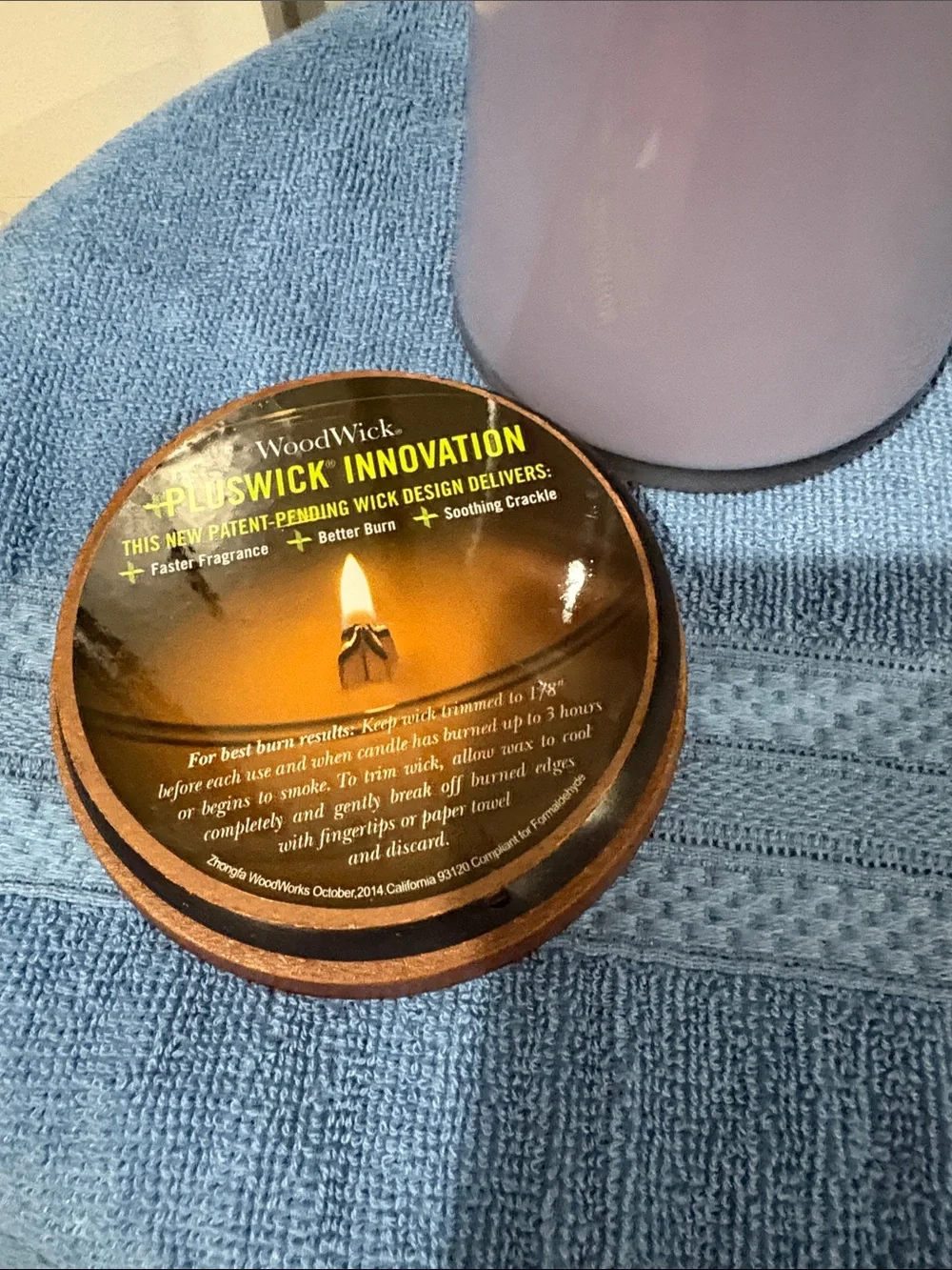 Woodwick large lavender